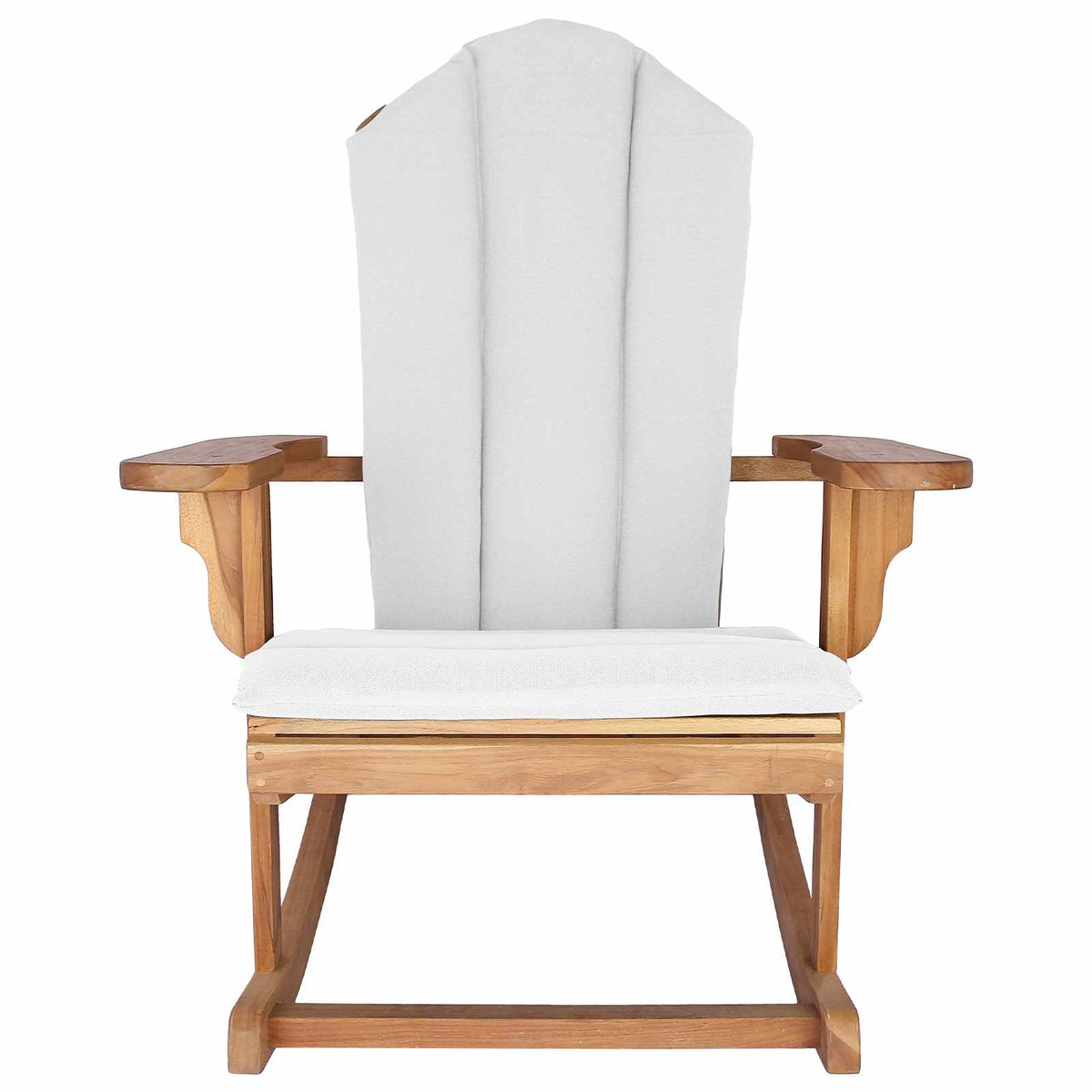 vidaXL Garden Adirondack Rocking Chair Natural Solid Teak wood