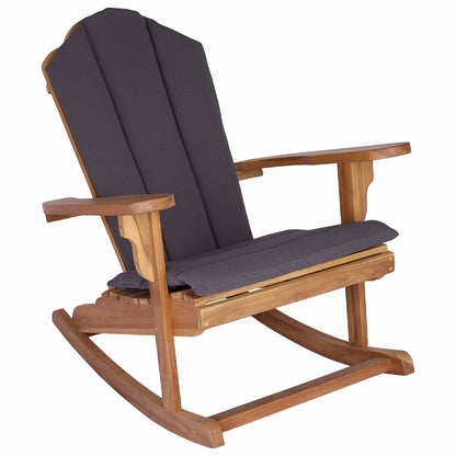vidaXL Garden Adirondack Rocking Chair Natural Solid Teak wood