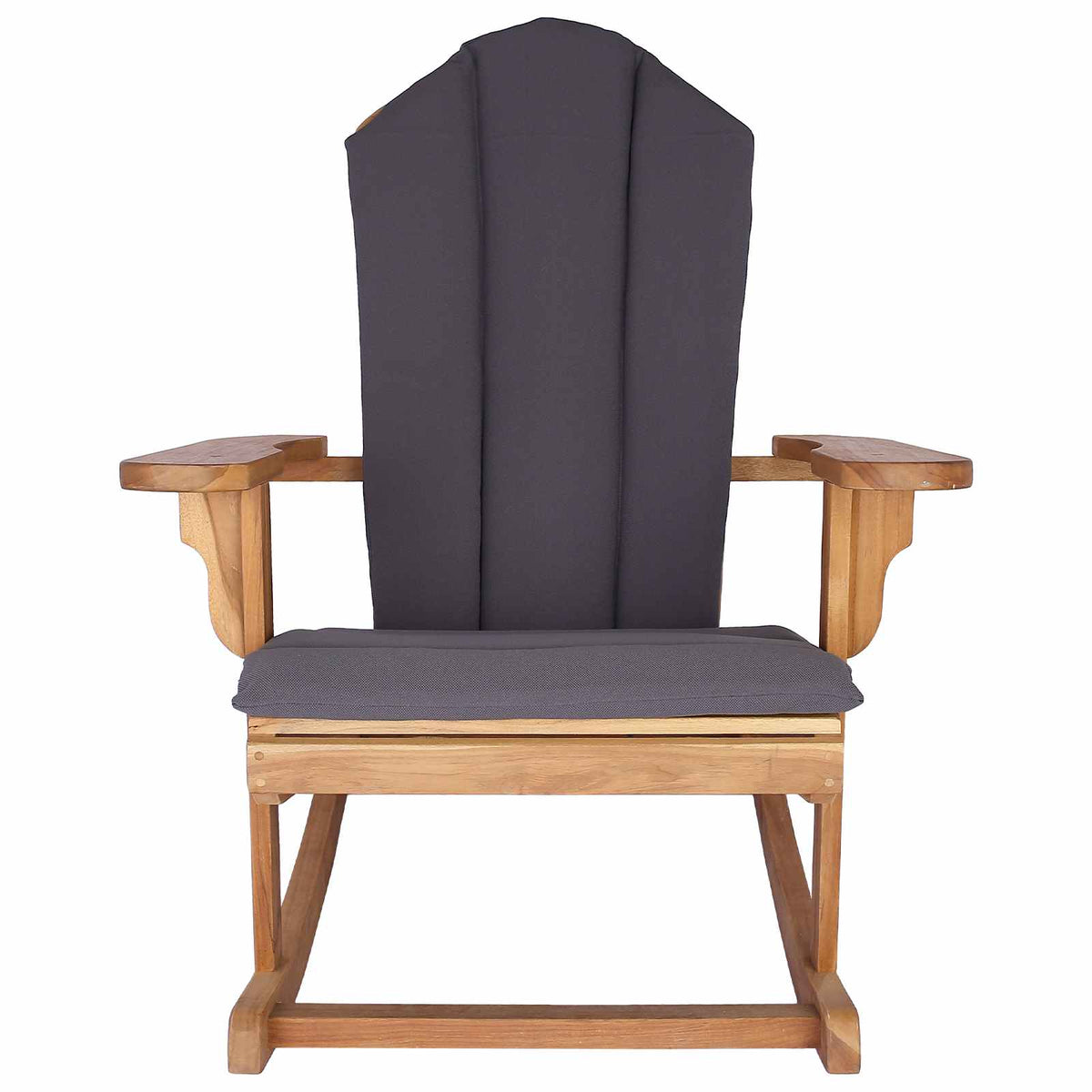 vidaXL Garden Adirondack Rocking Chair Natural Solid Teak wood