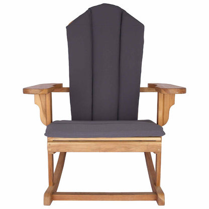 vidaXL Garden Adirondack Rocking Chair Natural Solid Teak wood