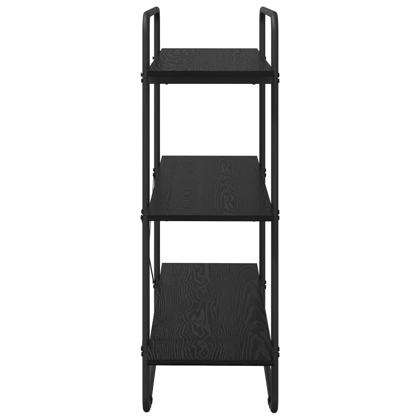 vidaXL Bookshelf 3-Tier 100 x 35 x 105 cm PB Black Oak