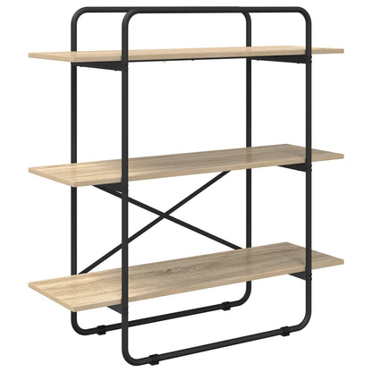 vidaXL Bookshelf 3-Tier 100 x 35 x 105 cm PB Sonoma Oak