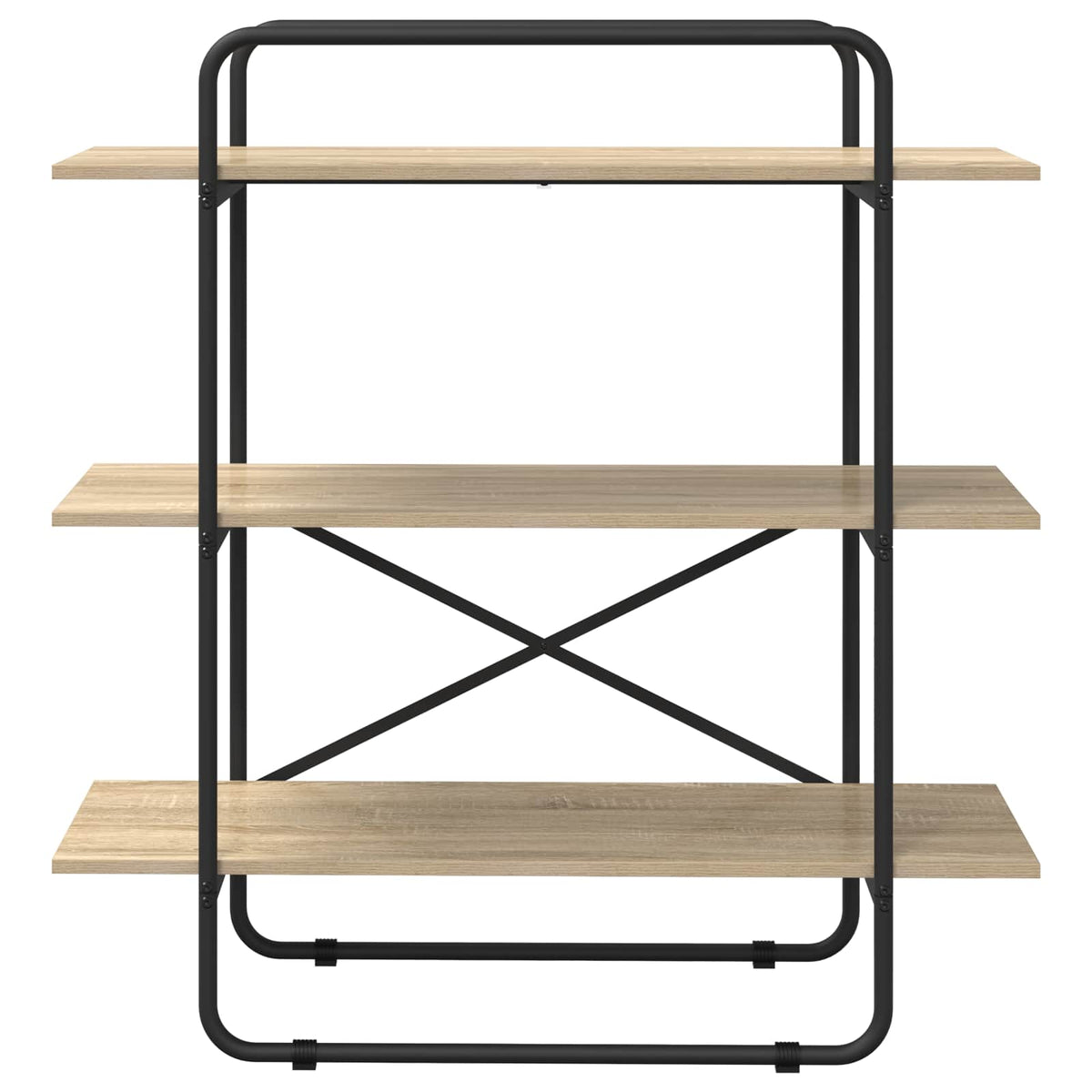 vidaXL Bookshelf 3-Tier 100 x 35 x 105 cm PB Sonoma Oak