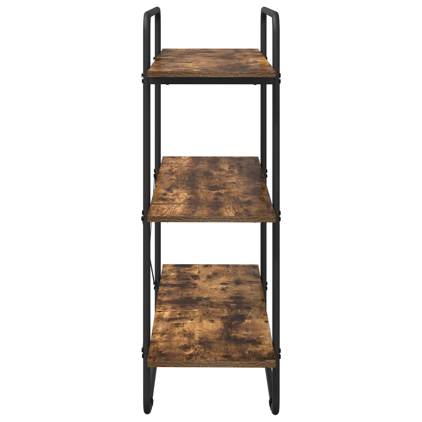 vidaXL Bookshelf 3-Tier 100 x 35 x 105 cm PB Smoked Oak