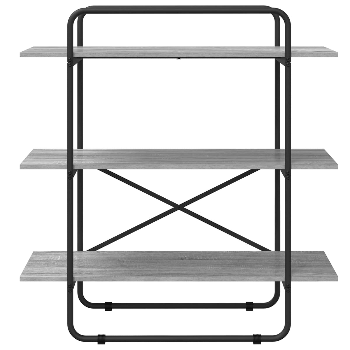 vidaXL Bookshelf 3-Tier 100 x 35 x 105 cm PB Grey Sonoma