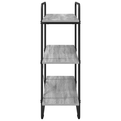 vidaXL Bookshelf 3-Tier 100 x 35 x 105 cm PB Grey Sonoma