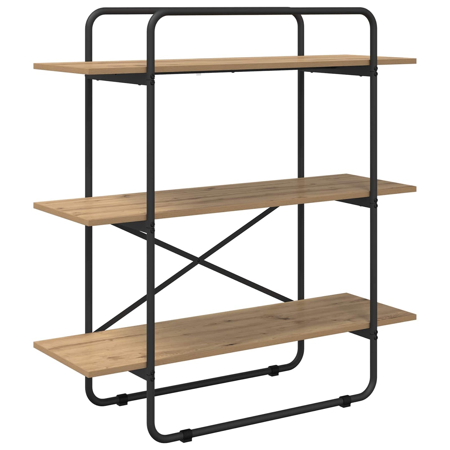 vidaXL Bookshelf 3-Tier 100 x 35 x 105 cm PB Artisan Oak
