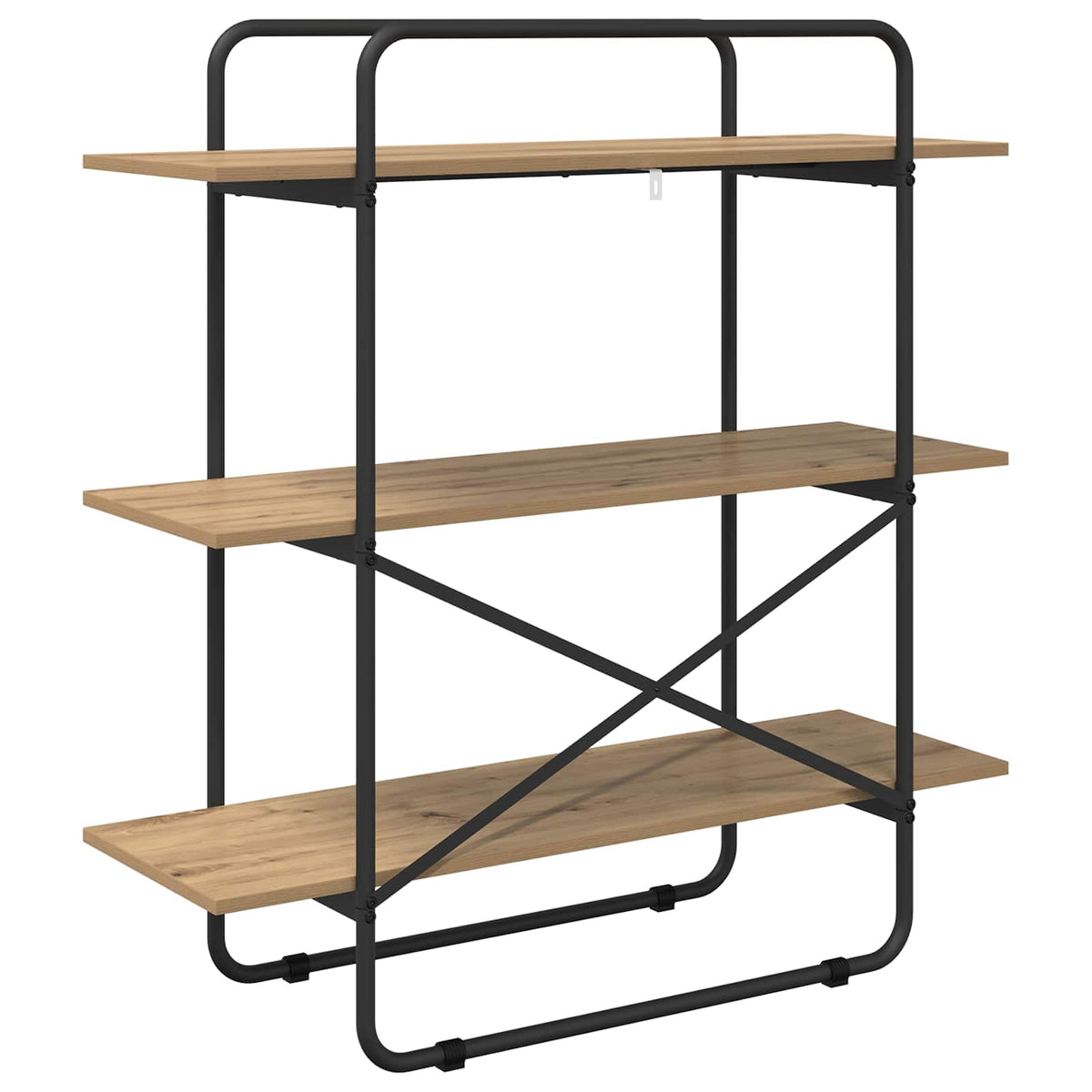 vidaXL Bookshelf 3-Tier 100 x 35 x 105 cm PB Artisan Oak