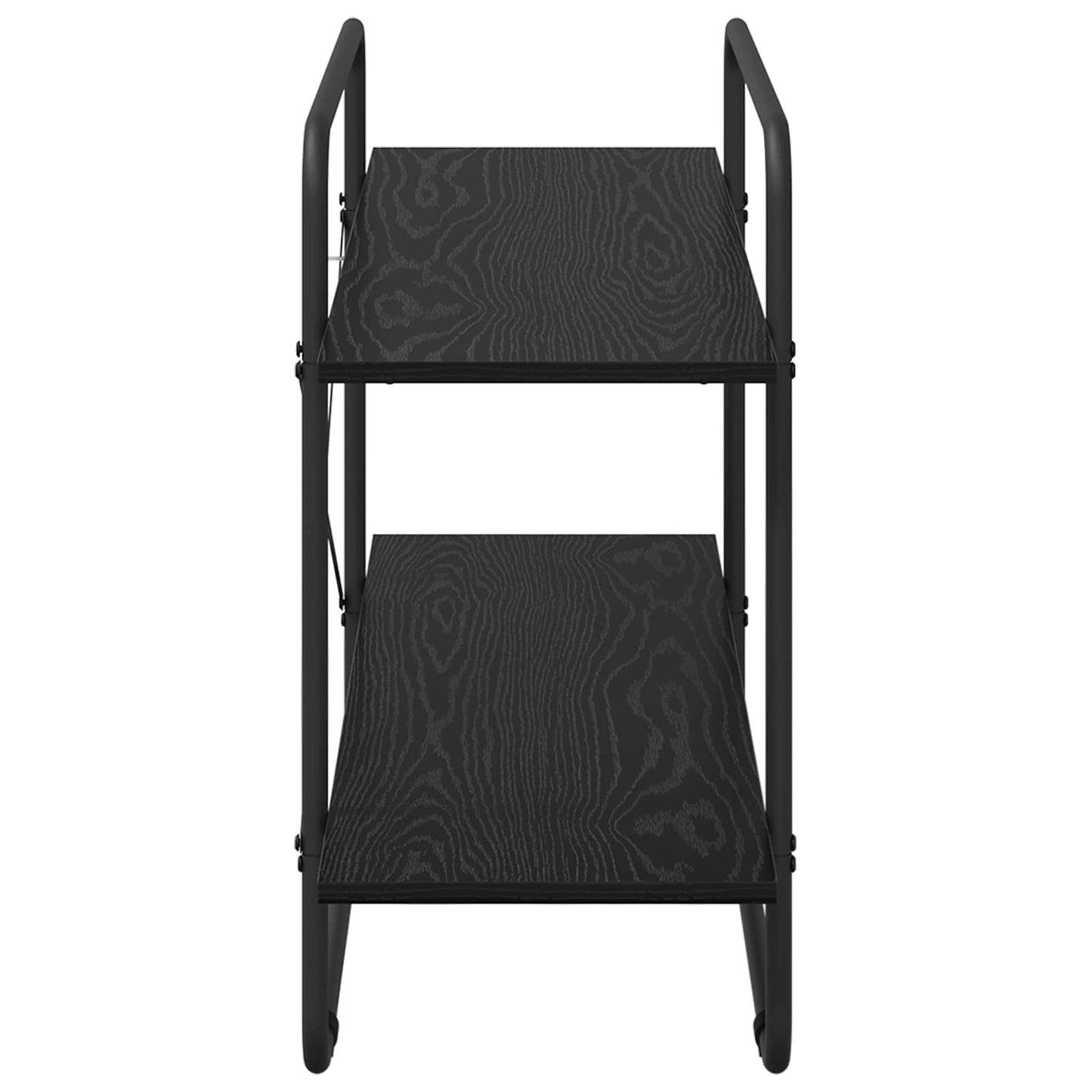 vidaXL Bookshelf 2-Tier 100 x 35 x 70 cm PB Black Oak