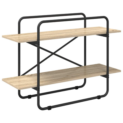 vidaXL Bookshelf 2-Tier 100 x 35 x 70 cm PB Sonoma Oak