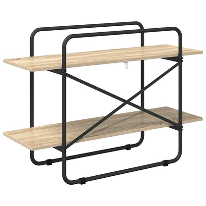 vidaXL Bookshelf 2-Tier 100 x 35 x 70 cm PB Sonoma Oak