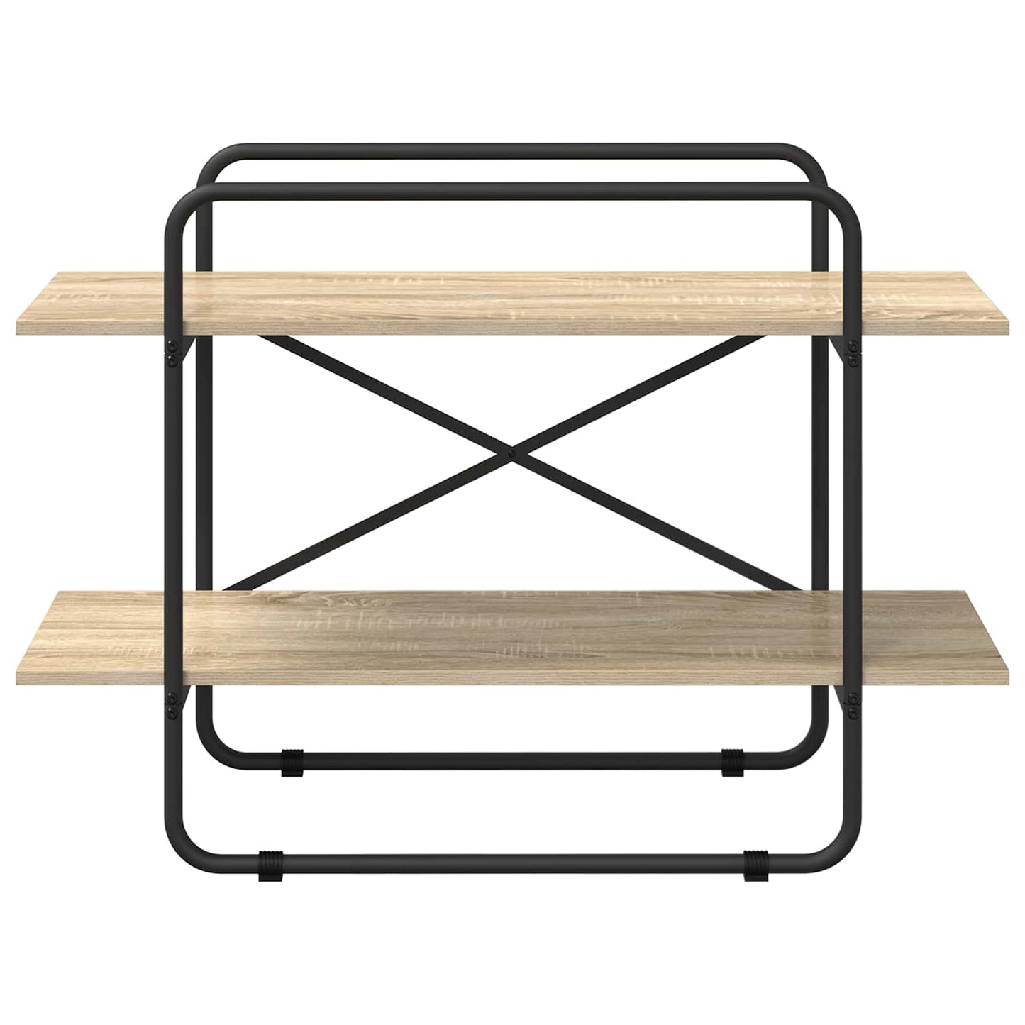 vidaXL Bookshelf 2-Tier 100 x 35 x 70 cm PB Sonoma Oak