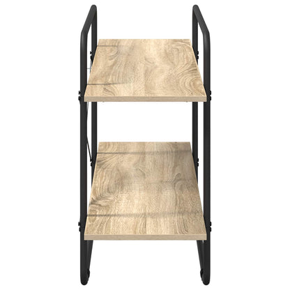 vidaXL Bookshelf 2-Tier 100 x 35 x 70 cm PB Sonoma Oak