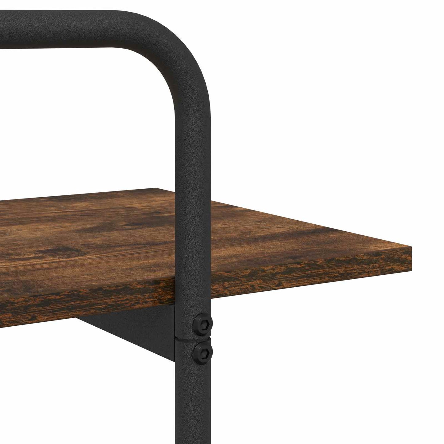 vidaXL Bookshelf 2-Tier 100 x 35 x 70 cm PB Smoked Oak