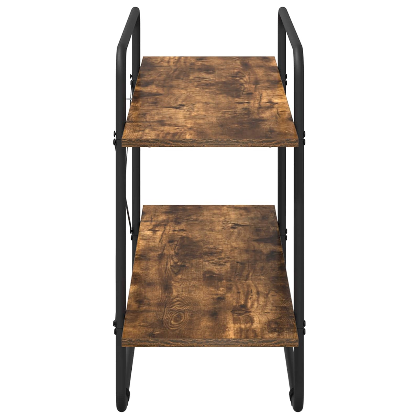 vidaXL Bookshelf 2-Tier 100 x 35 x 70 cm PB Smoked Oak