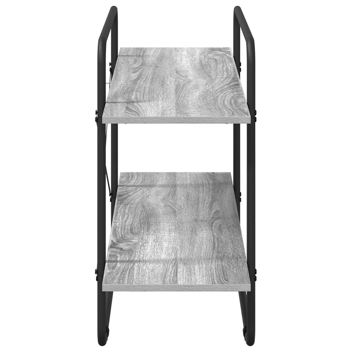 vidaXL Bookshelf 2-Tier 100 x 35 x 70 cm PB Grey Sonoma