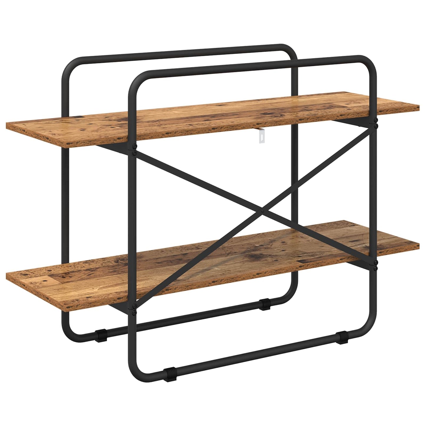 vidaXL Bookshelf 2-Tier 100 x 35 x 70 cm PB Oak Wood