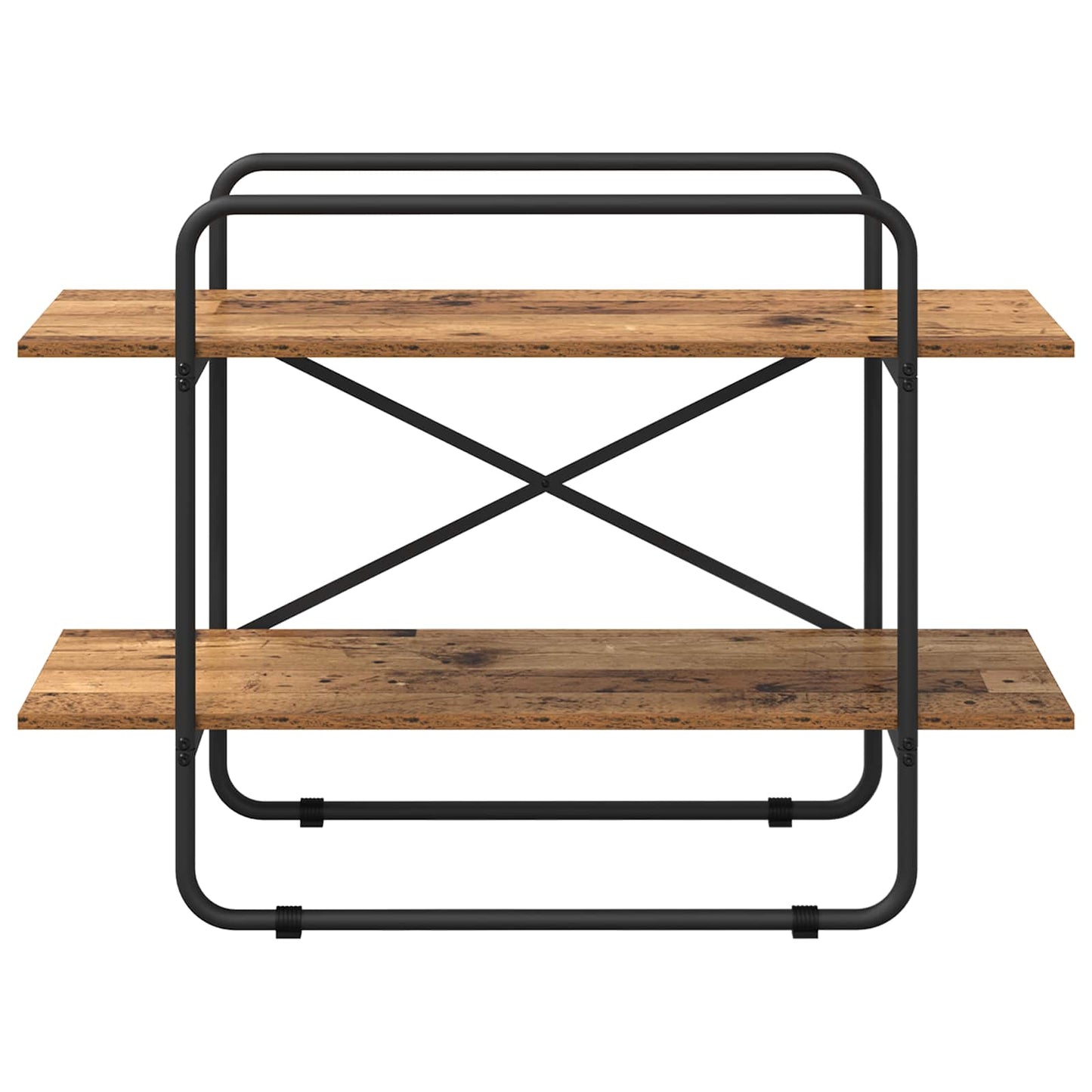 vidaXL Bookshelf 2-Tier 100 x 35 x 70 cm PB Oak Wood