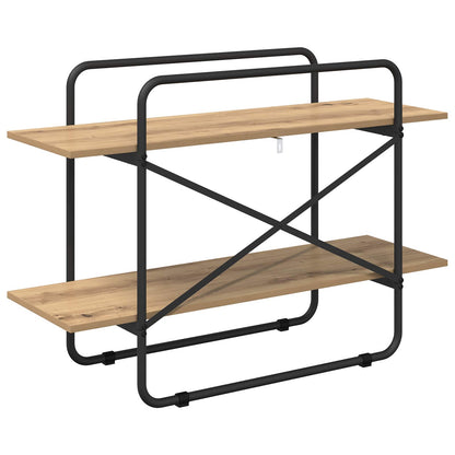 vidaXL Bookshelf 2-Tier 100 x 35 x 70 cm PB Artisan Oak