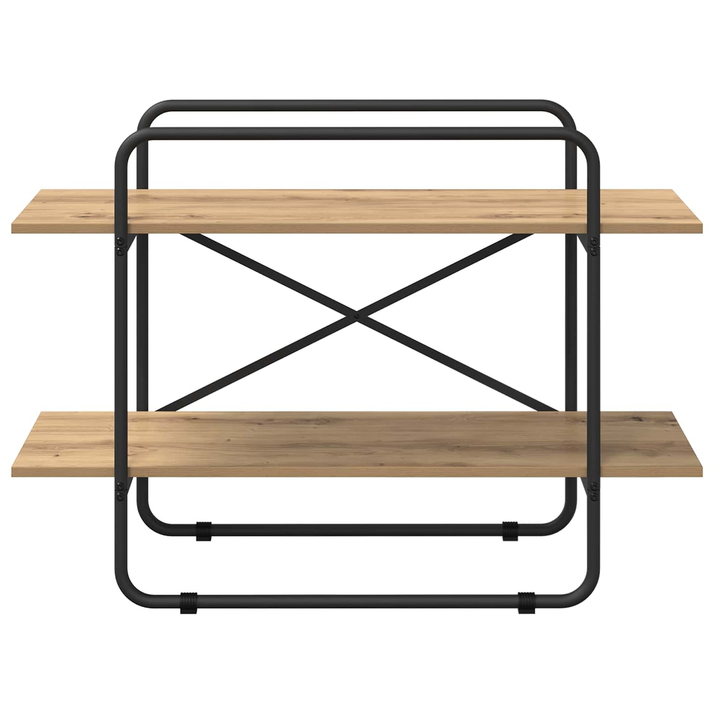vidaXL Bookshelf 2-Tier 100 x 35 x 70 cm PB Artisan Oak