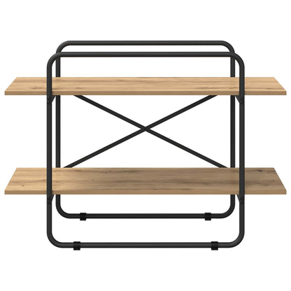 vidaXL Bookshelf 2-Tier 100 x 35 x 70 cm PB Artisan Oak