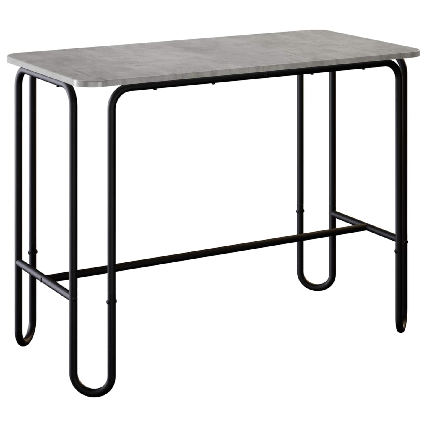 vidaXL Dining Table 100 x 50 x 75 cm Engineered Wood Concrete Grey