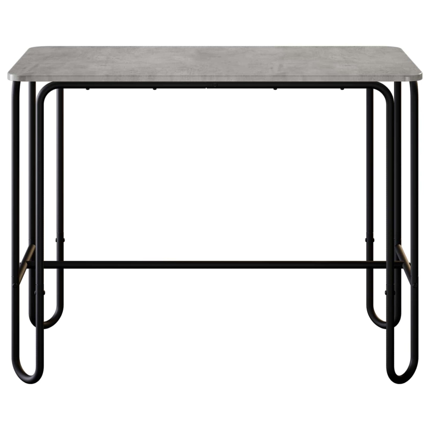 vidaXL Dining Table 100 x 50 x 75 cm Engineered Wood Concrete Grey