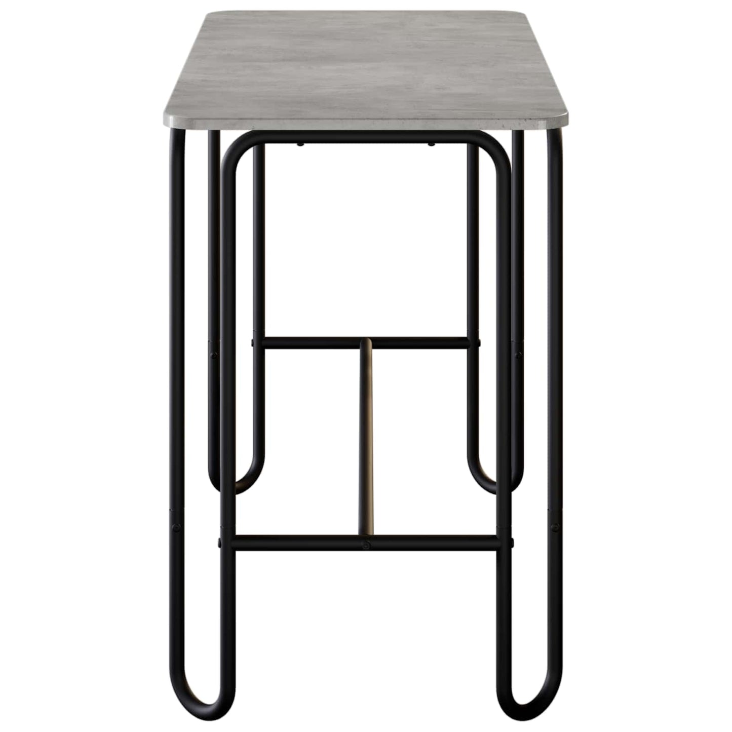 vidaXL Dining Table 100 x 50 x 75 cm Engineered Wood Concrete Grey
