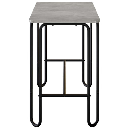 vidaXL Dining Table 100 x 50 x 75 cm Engineered Wood Concrete Grey