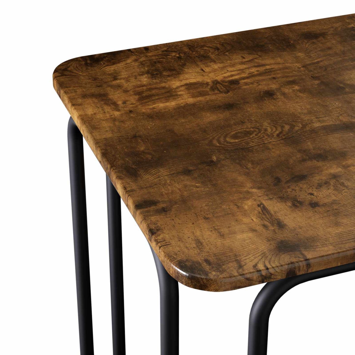vidaXL Dining Table 100 x 50 x 75 cm Engineered Wood Smoked Oak