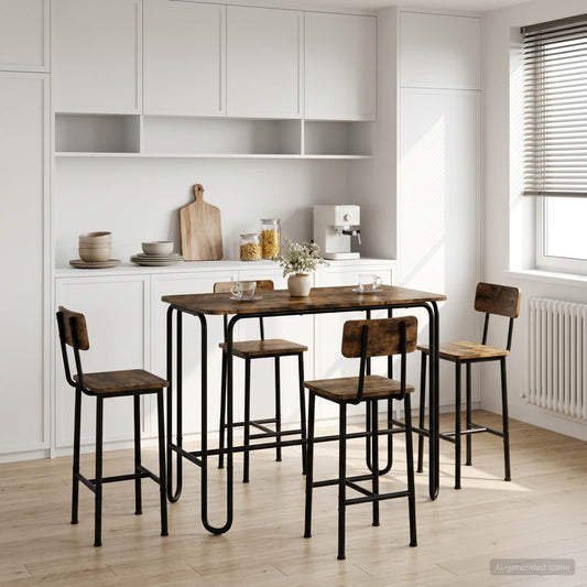 vidaXL Dining Table 100 x 50 x 75 cm Engineered Wood Smoked Oak