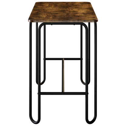vidaXL Dining Table 100 x 50 x 75 cm Engineered Wood Smoked Oak