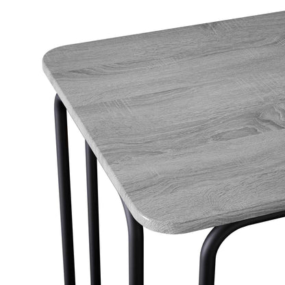 vidaXL Dining Table 100 x 50 x 75 cm Engineered Wood Grey Sonoma