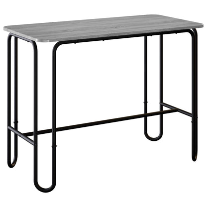 vidaXL Dining Table 100 x 50 x 75 cm Engineered Wood Grey Sonoma