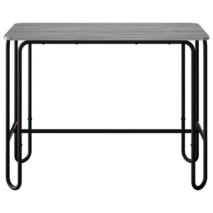 vidaXL Dining Table 100 x 50 x 75 cm Engineered Wood Grey Sonoma