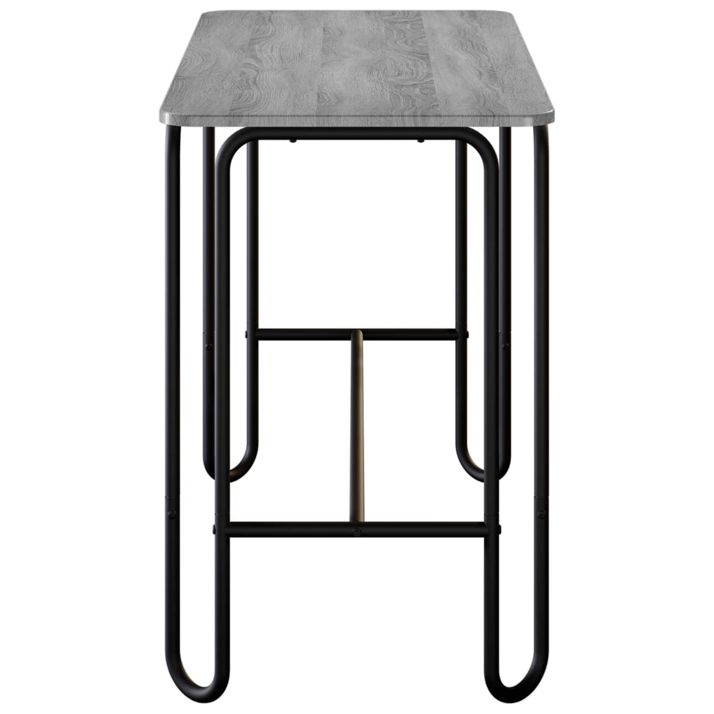 vidaXL Dining Table 100 x 50 x 75 cm Engineered Wood Grey Sonoma