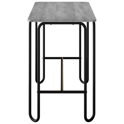 vidaXL Dining Table 100 x 50 x 75 cm Engineered Wood Grey Sonoma