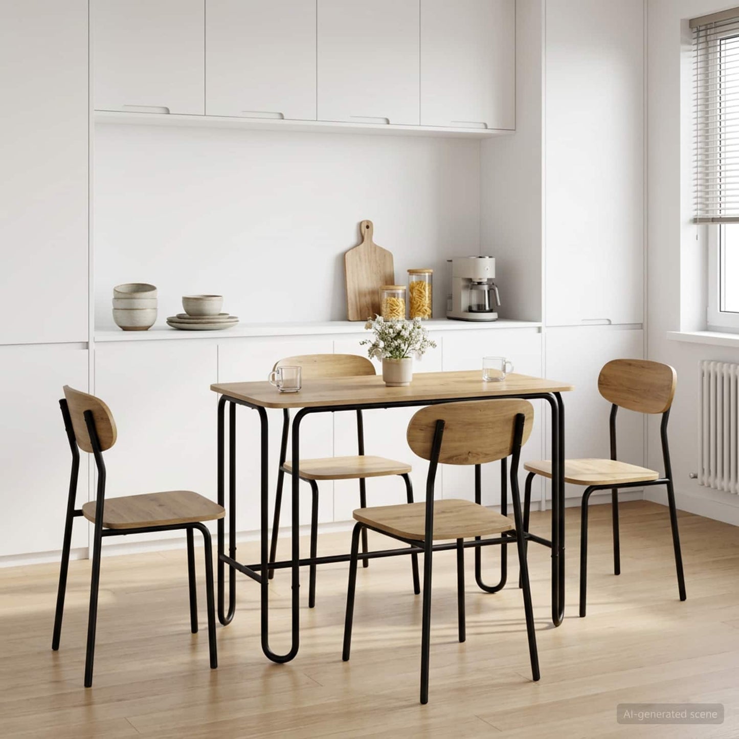 vidaXL Dining Table 100 x 50 x 75 cm Engineered Wood Artisan Oak