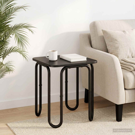 vidaXL Coffee Table Black 40 x 40 x 45 cm Engineered Wood