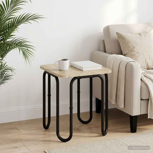 vidaXL Coffee Table Sonoma Oak 40 x 40 x 45 cm Engineered Wood