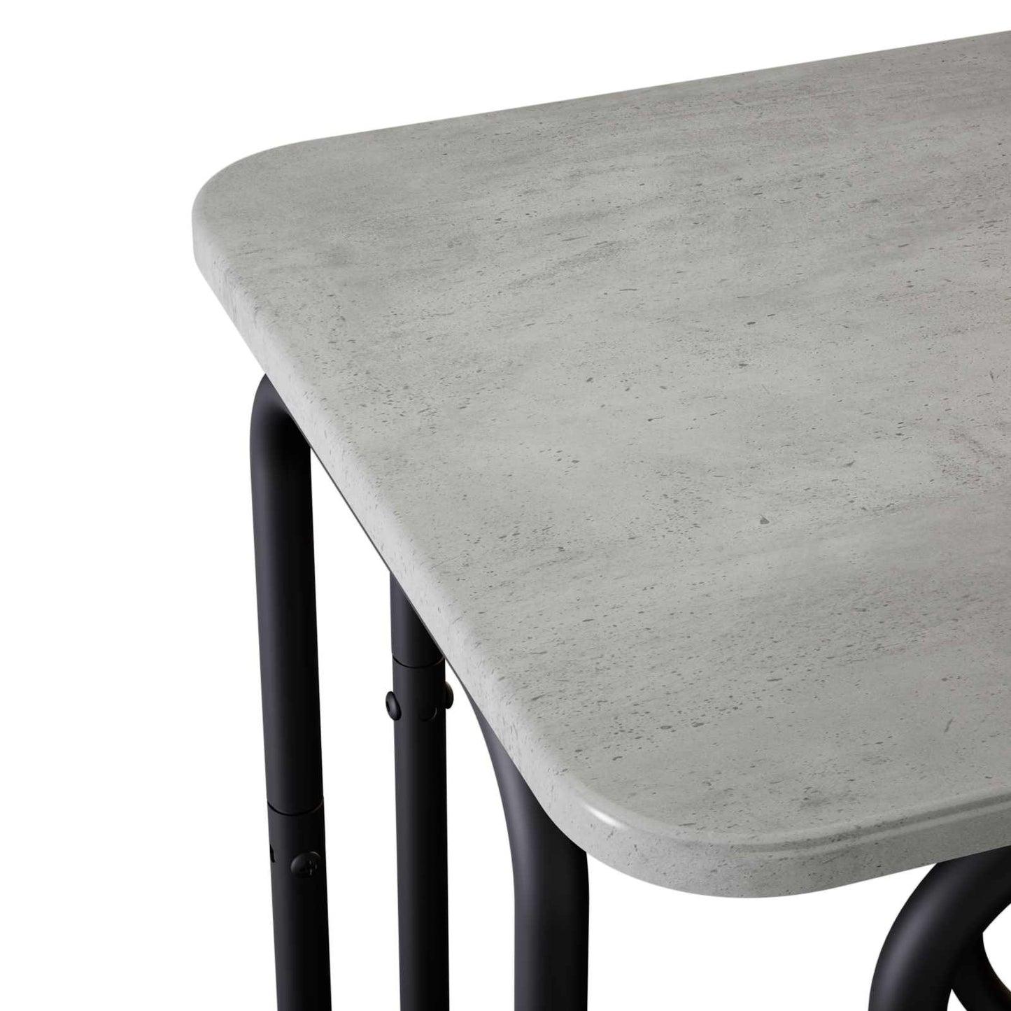 vidaXL Coffee Table Concrete Grey 40 x 40 x 45 cm Engineered Wood