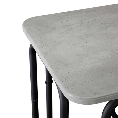 vidaXL Coffee Table Concrete Grey 40 x 40 x 45 cm Engineered Wood