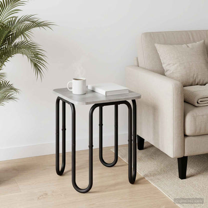 vidaXL Coffee Table Concrete Grey 40 x 40 x 45 cm Engineered Wood