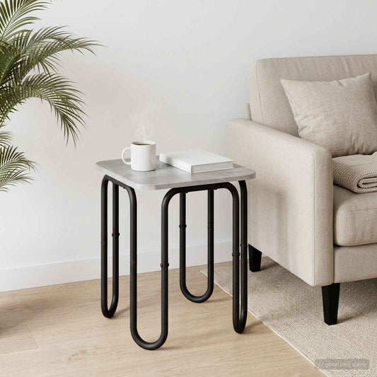 vidaXL Coffee Table Concrete Grey 40 x 40 x 45 cm Engineered Wood