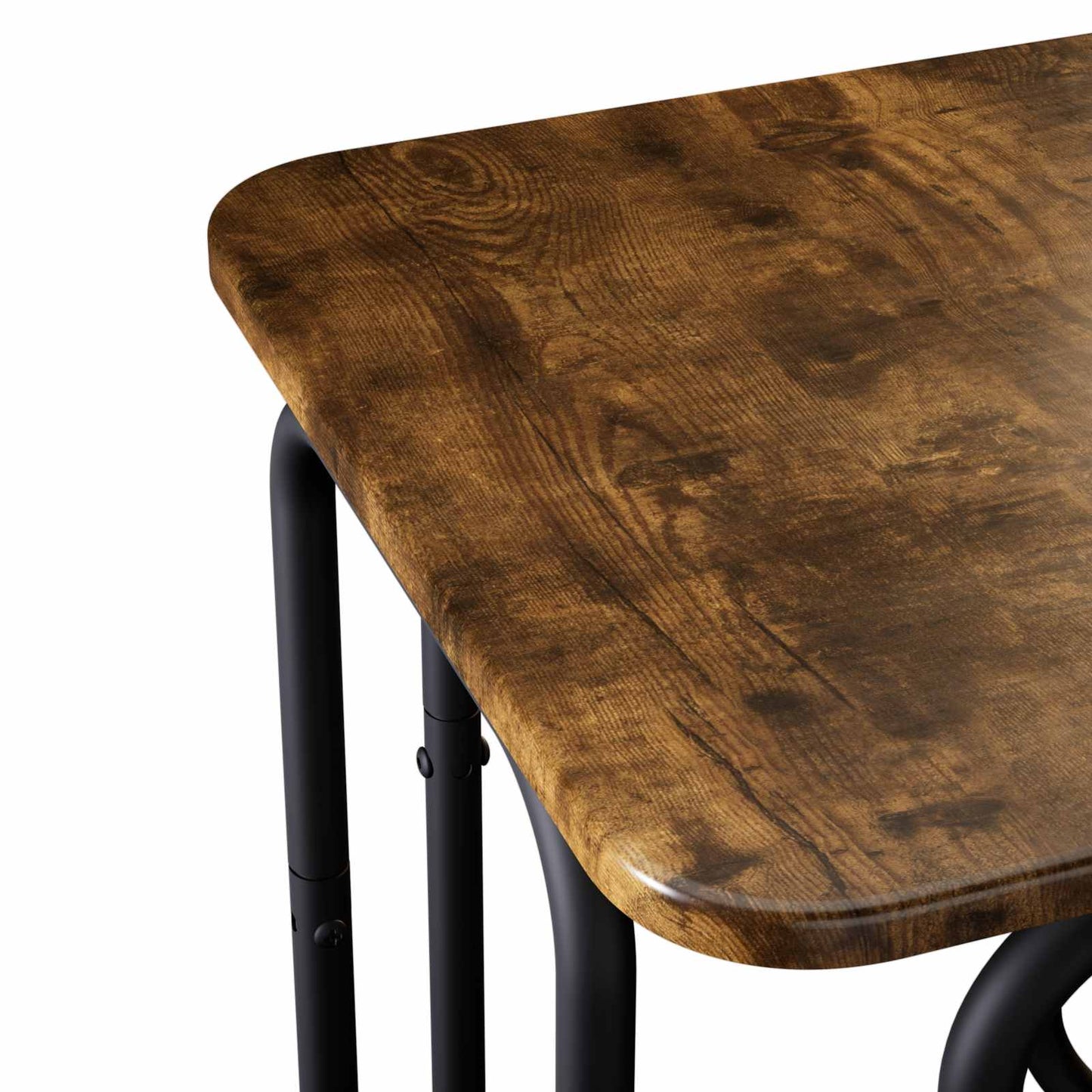vidaXL Coffee Table Smoked Oak 40 x 40 x 45 cm Engineered Wood