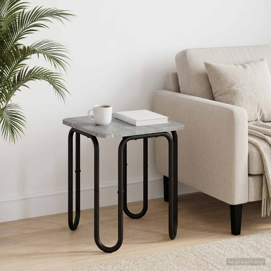 vidaXL Coffee Table Grey Sonoma 40 x 40 x 45 cm Engineered Wood