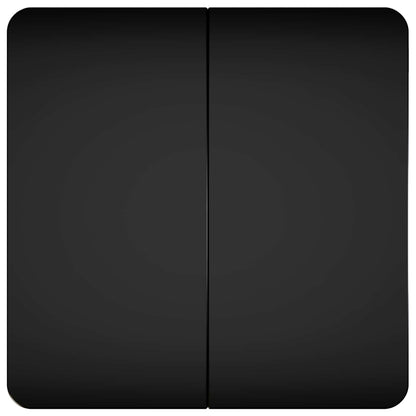 vidaXL Coffee Table Black 59 x 59 x 45 cm Engineered Wood