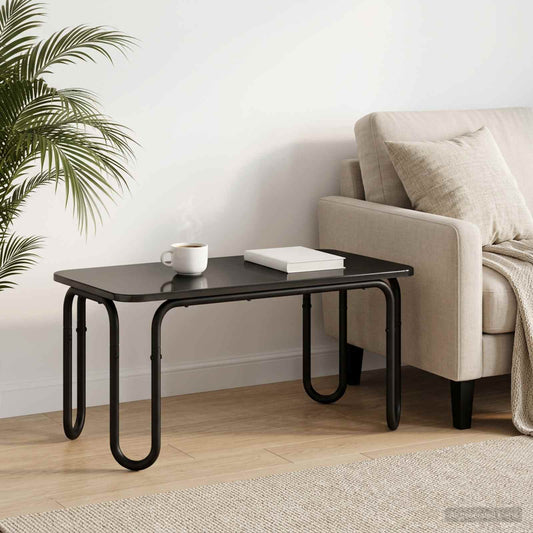 vidaXL Coffee Table Black 100 x 50 x 45 cm Engineered Wood