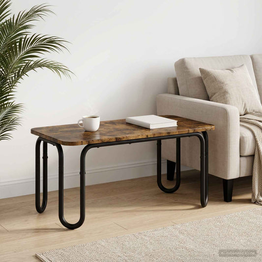 vidaXL Coffee Table Smoked Oak 100 x 50 x 45 cm Engineered Wood