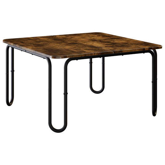 vidaXL Coffee Table Smoked Oak 100 x 100 x 45 cm Engineered Wood